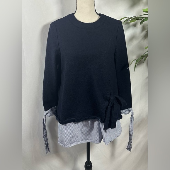 YINER Elegant Navy blue Top - Picture 2 of 9